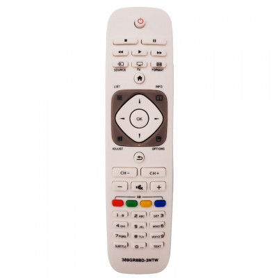 Telecomanda pentru LCD/LED Philips 398GR8BD-3NTW, alba cu functiile telecomenzii originale foto