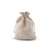 Saculet bumbac decorabil pentru cadouri, 13 x 18 cm Ecru inchis, Crisalida