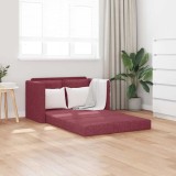 vidaXL Canapea extensibilă 2 &icirc;n 1, bordo, 112x174x55 cm, textil 353967