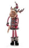 Decoratiune de Craciun ren &icirc;n picioare MagicHome, 81 cm