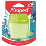Ascutitoare Maped Shaker dubla cu rezervor blister, culoare verde