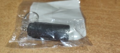 Mini Laterna reincarcabila Usb cu breloc negru foto
