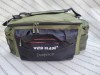 Geanta Pescuit Windblade XXL, Impermeabila, Izolata, 3 Buzunare, Verde Oxford 600D, 70x28x28cm, cu curea umar