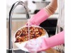 Mănuși Vase Zola cu Peri Silicon, Roz - Curățare Eficientă, Reutilizabile, Set 2 Bucăți