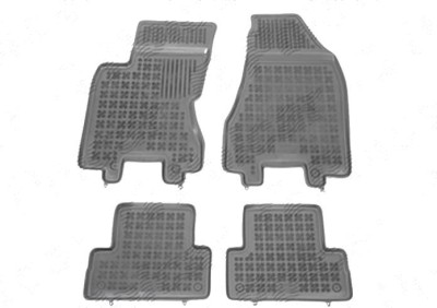 Set covorase auto din cauciuc Nissan X-Trail (T31) 09.2007-09.2014; negre, 4 bucati foto