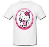 Tricou &quot; Hello Kitty in a circle &quot;