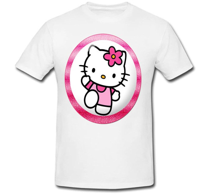 Tricou &quot; Hello Kitty in a circle &quot;