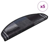 Cumpara ieftin Covorase scari, 5 buc., negru si gri, 65x21x4 cm, autoadeziv