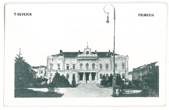 3137 - TURNU-SEVERIN, Park, Hall, Romania - old postcard - unused