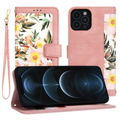 Husa pentru Apple iPhone 12 Pro Max, Techsuit, FlipCraft, Roz foto