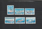 1995 LP 1380 CENTENARUL SERVICIULUI MARITIM ROMAN SERIE MNH NESTAMPILATA