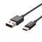 Cablu Type C 1m SILVER EDITON negru V-TAC