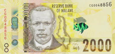 Bancnota Malawi 2.000 Kwacha 2021 - PNew UNC foto