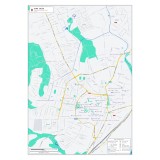 Cumpara ieftin Harta decorativa pentru perete Alba Iulia, Stil Modern, 50x70 cm, PVC