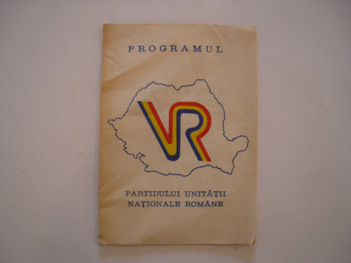 Programul Partidului Unitatii Nationale Romane