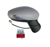 Oglinda exterioara Ford Fiesta (Ja8), 01.2013-, Dreapta, reglare electrica; grunduit; incalzita; geam asferic; cromat; 8 pini; cu semnalizare; cu lam