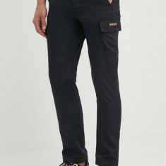 Napapijri pantaloni M-Faber barbati, culoarea negru, cu fason cargo, NP0A4HRP0411