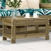 Taburet Gradina Lemn Pin Tratat Gossi 62x30x32 cm Exterior