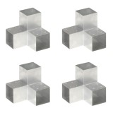 Gossi conectori grinda, forma y, 4 buc, 101x101 mm, metal galvanizat