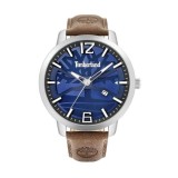 Ceas Barbatesc Timberland Clarksville TBL15899JYS03-G, Quartz, 48mm, Inox, Curea Piele, Geam Cristal Mineral, 5ATM