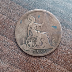 M3 C50 - Moneda foarte veche - Anglia - one penny - 1889