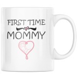Cana alba personalizata &quot;First time mommy&quot;, INOVATIX&reg;. 330ml
