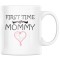 Cana alba personalizata &quot;First time mommy&quot;, INOVATIX&reg;. 330ml