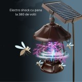 Lampa solara pentru gradina, anti-insecte, tantari, muste, uv, led, material abs, putere 5w, 1.2 v, autonomie 8 ore, 2 moduri de functionare, ip65, el, Flippy