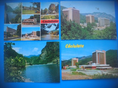HOPCT LOT 3894 - 4 CARTI POSTALE-CACIULATA -JUD- VALCEA-CIRCULATE foto
