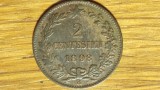 Italia - moneda rara bronz - 2 centesimi 1898 R (Roma) - Umberto I - xf+ / aunc, Europa