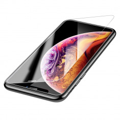 Folie iPhone 11 / iPhone XR, Sticla Securizata, 0.3 mm, Acoperire Completa, Baseus, Transparent foto