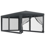 Cumpara ieftin Cort de petrecere cu 6 pereti din plasa, antracit, 3x6 m, HDPE