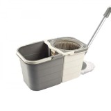 Mop rotativ cu galeata, 360 de grade, doua compartimente pentru apa, 19 litri,