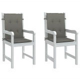 vidaXL Perne scaun cu spătar scund 2 buc. melanj gri 100x50x4cm textil