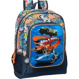 Rucsac pentru scoala 42 cm Hot Wheels, Jad
