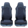2 x Huse Scaune pentru SCANIA 4 114,124,144,164,94 Camioane Negru Textile