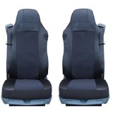 2 x Huse Scaune pentru SCANIA SCANIA R 620,580,560,440,500,480 Camioane Negru Textile