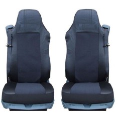 2 x Huse pentru Mercedes Actros Atego Axor Camioane Negru Textile