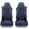 2 x Huse Scaune pentru SCANIA 4 114,124,144,164,94 Camioane Negru Textile