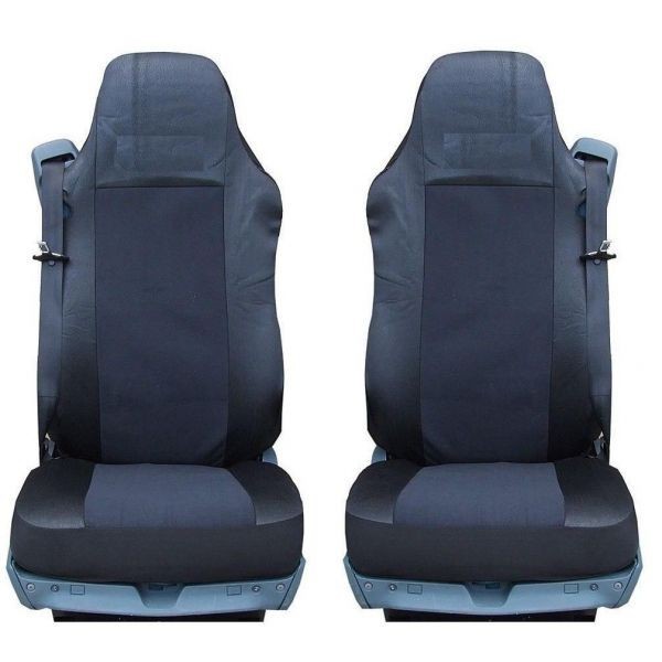 2 x Huse pentru Mercedes Actros Atego Axor Camioane Negru Textile