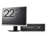 Pachet Refurbished Calculator HP ProDesk 600 G2 SFF, Intel Core i7-6700 3.40GHz, 8GB DDR4, 256GB SSD + Monitor 22 Inch + Windows 10 Pro NewTechnology