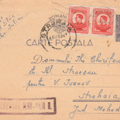 1944 Romania WW2 - Carte postala, intreg cu stampila de cenzura ALBA-IULIA 8