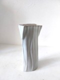Vaza vintage Rosenthal Art Pottery Matte White Glaze Abstract studio line, 17cm inaltime