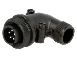 Conector Circular Aluminiu Negru 14S-5P