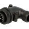 Conector circular 14S-5P, 90&deg;