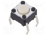 Microintrerupator, 6x6mm, OFF-(ON), SPST-NO, OMRON OCB - B3F1000S