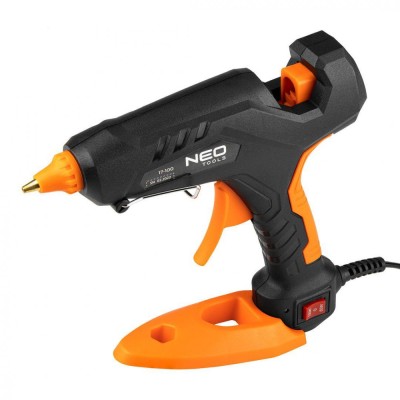 Set pistol lipit 11mm 60/100W + 12 batoane lipit + 3 protectii degete + port textil 17-100 foto