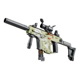Pusca de jucarie cameleon ultrarealista, flippy, cu luneta, 20 de proiectile din spuma moale, 10 cartuse, 80 cm, 8 ani+, verde