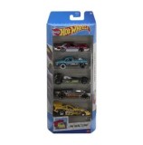 Cumpara ieftin Set 5 masinute Hot Wheels, cu design Hw Drag Strip