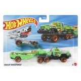SET CAMION SI MASINA SPORT HOT WHEELS HAULIN HORSEPOWER